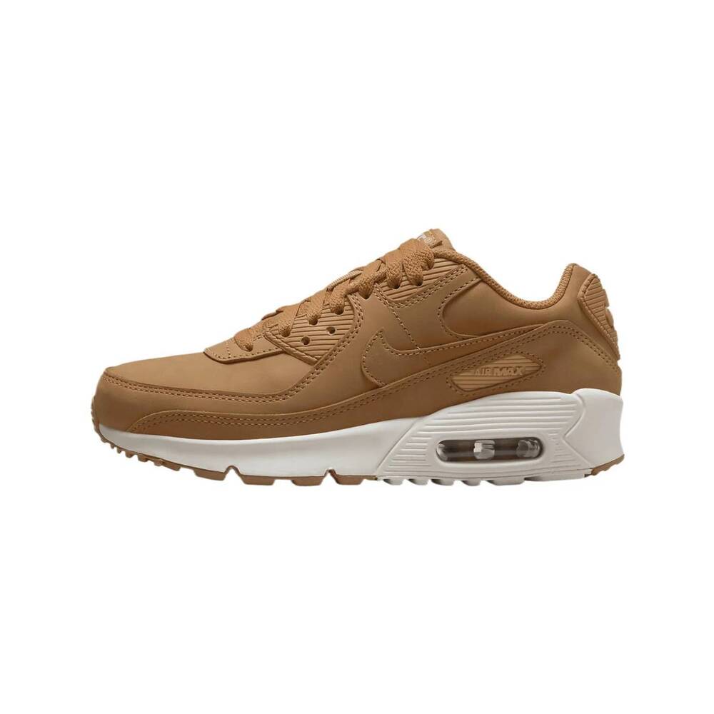 NEW NIKE big kid's air max 90 shoes in flax/sail/flax
